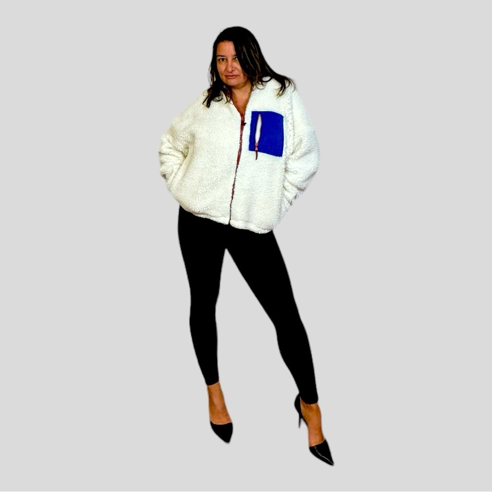 FABLETICS Rylan Sherpa Jacket Size Medium